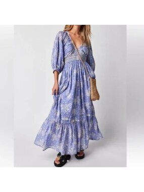 green emerald velvet dress Free People Bluebell Maxi Dress  Josie's Boutique